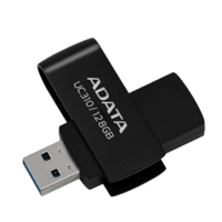 ADATA 威剛 UC310 USB3.2 Gen1 128G 旋轉隨身碟 黑