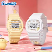 A賞-【SANRIO 三麗鷗】布丁狗塗鴉小方塊運動防水電子錶(兒童 學生 手錶)可備註款式