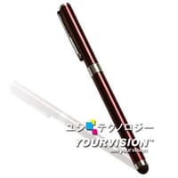D賞-Yourvision iPad / ASUS / HTC / 平板電腦 雙效可書寫(鋼珠筆)電容式觸控筆-酒紅