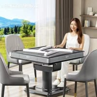 A賞-麻將桌麻將機全自動家用四口機餐桌兩用電動麻將桌110v