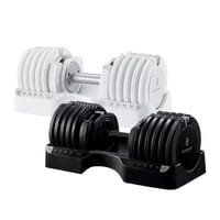 【BYZOOM FITNESS】Pure Series 55lb/約25kg 15段重量可調式啞鈴 白/黑二色 單入(BZ-QCD-55LB)