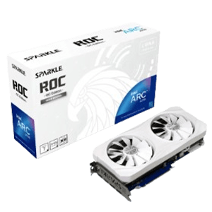 SPARKLE 撼與 Arc A770 ROC LUNA 16G GDDR6 顯示卡 白色