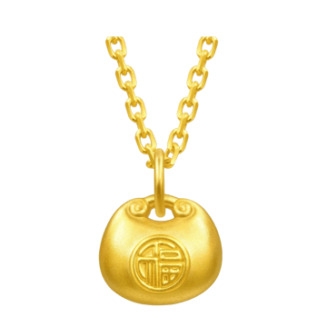 Chow Sang Sang Group 平安小福包 黃金吊墜 金重約:0.14錢