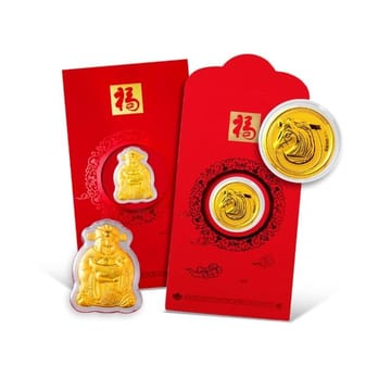 【GJS 金敬順】9999純金 丙午馬年 紅包袋 隨機出貨