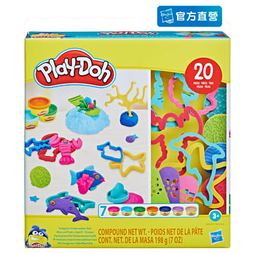 【PLAYDOH 培樂多】其他系列(創意小模具黏土遊戲組 UNDERWATER SET F7384)