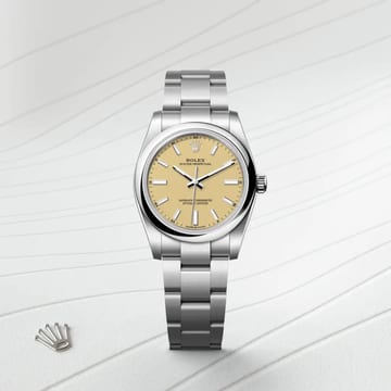 A賞-Rolex  Oyster Perpetual 34 蠔式，34毫米，蠔式鋼 M124200-0007