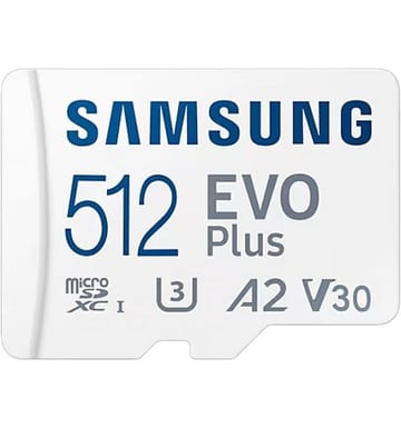 A賞-Samsung 三星EVO Plus microSDXC UHS-I U3 A2 V30 512GB記憶卡